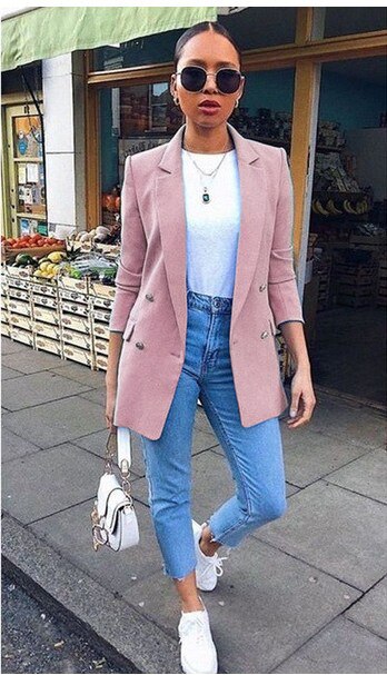 Fashion Fix Shawl Collar Double Breasted Blazer