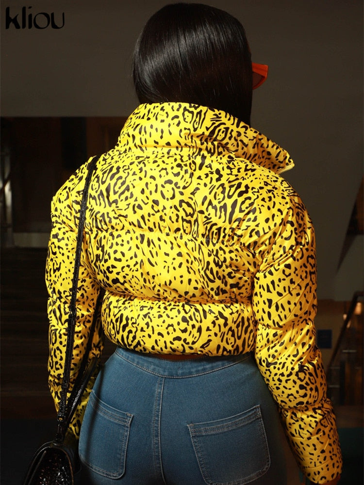 Fashion Fix Leopard Print Puffer Coat Outwear