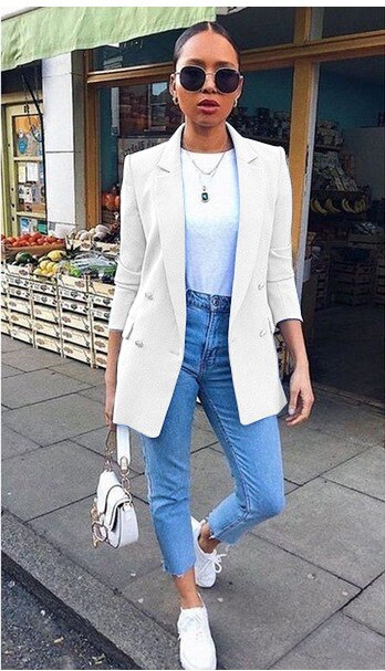Fashion Fix Shawl Collar Double Breasted Blazer