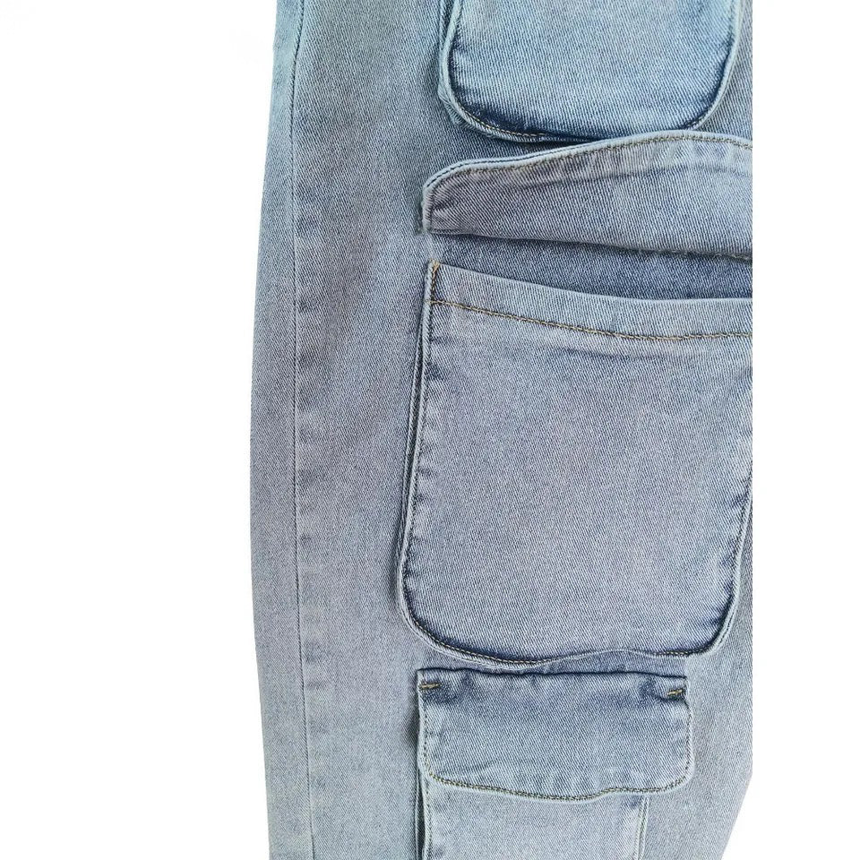 Fashion Fix Multi Pocket Cargo Jeans