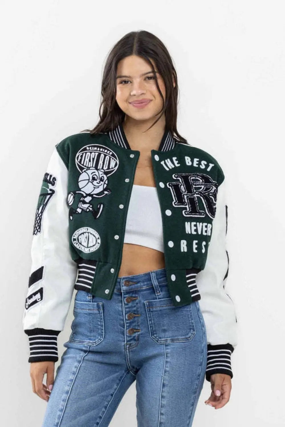 Fashion Fix Casual Letterman Baseball Jacket