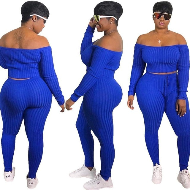 Fashion Fix Women Off The Shoulder Two Piece Set