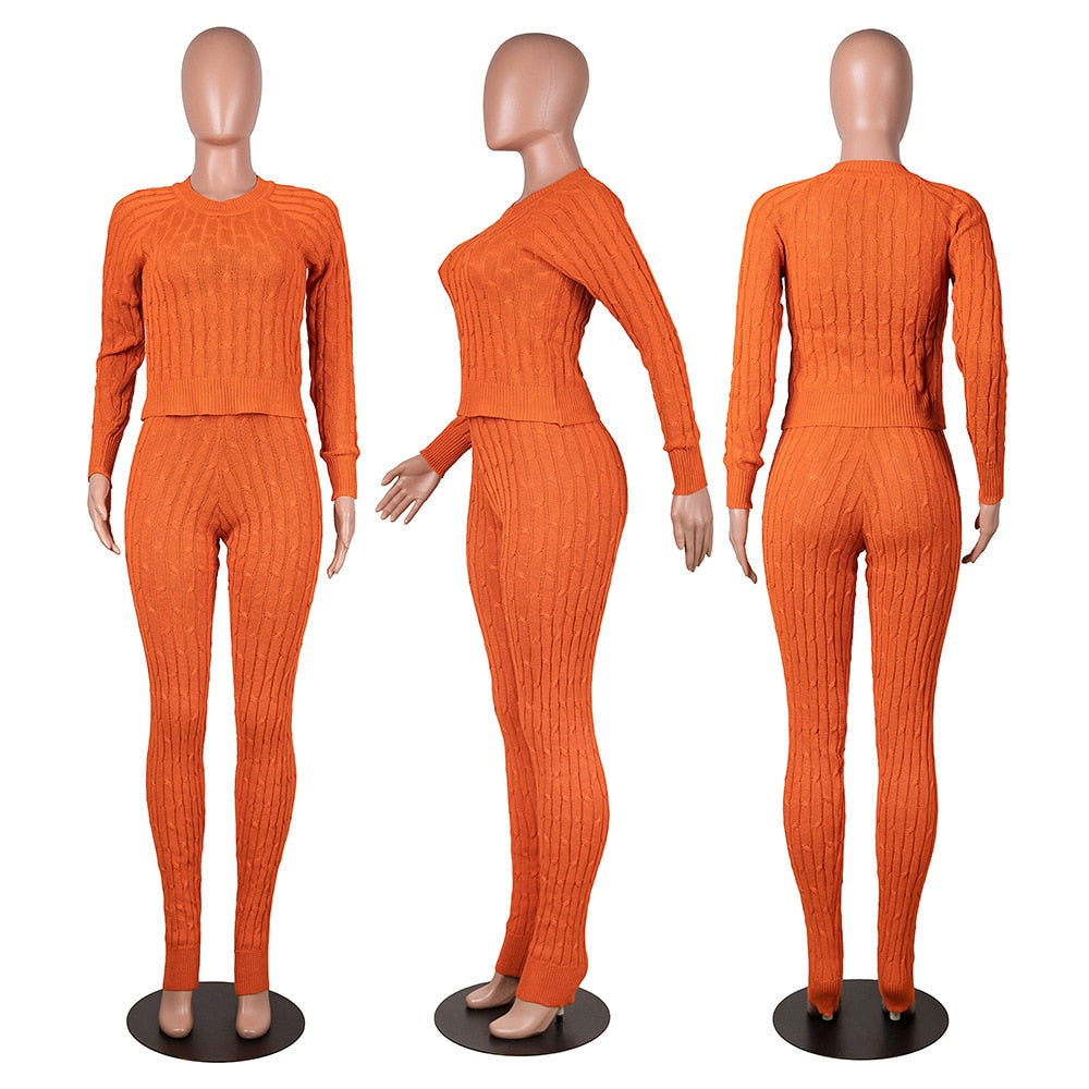 Fashion Fix Orange or Yellow Solid Color Matching Set